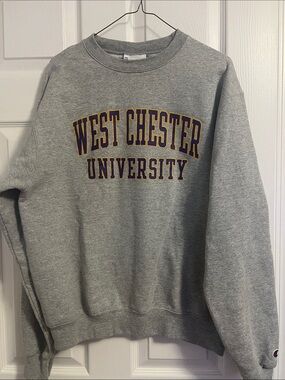 West Chester University Grey Champion Crewneck Sweatshirt